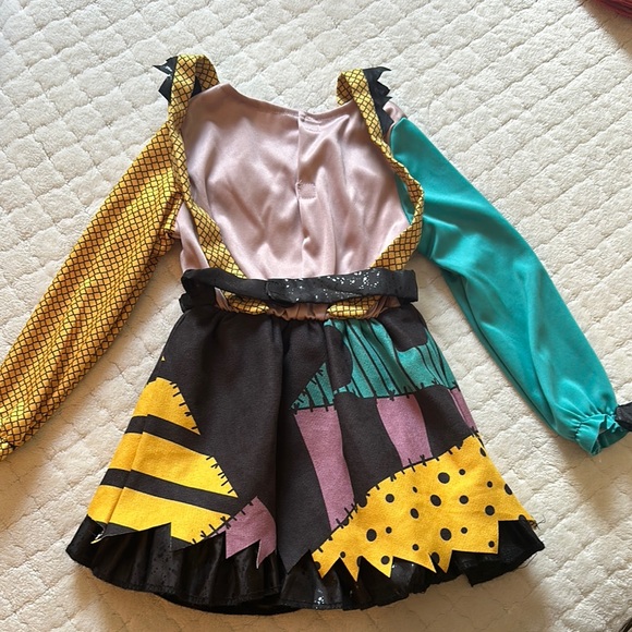 Colorful Patchwork Kids Costume with Wig - Picture 4 of 7